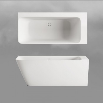 Vanna Paa QUADRO A Akmens masas 1600x750mm balta