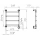 PAX Blues-i narrow 4 Momento II Электр. полотенцесушитель 40W PAX Blues-i narrow 4 Momento II Электр. полотенцесушитель 40W
