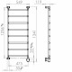 PAX Blues-i narrow 8 Momento II Электр. полотенцесушитель 85W PAX Blues-i narrow 8 Momento II Электр. полотенцесушитель 85W