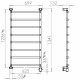 PAX Blues-i wide 8 Momento II Электр. полотенцесушитель 110W PAX Blues-i wide 8 Momento II Электр. полотенцесушитель 110W