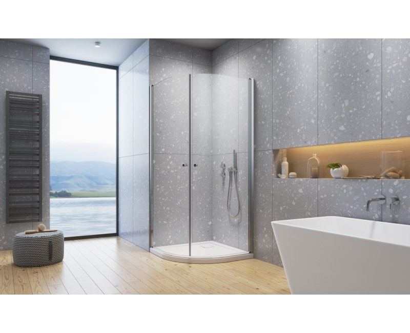 Radaway Pusapaļa dušas kabīne Eos PDD I 90x90 cm