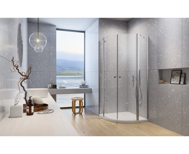 Radaway Pusapaļa dušas kabīne Eos PDD II 100x100