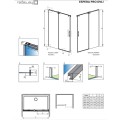 Radaway Душевая раздвижная Soft Close дверь Espera Pro DWJ 100 L