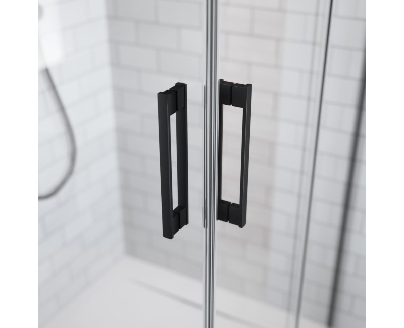 Radaway Pusapaļa dušas kabīne IDEA Black PDD 90x90cm