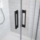 Radaway Pusapaļa dušas kabīne IDEA Black PDD 90x90cm Radaway Pusapaļa dušas kabīne IDEA Black PDD 90x90cm