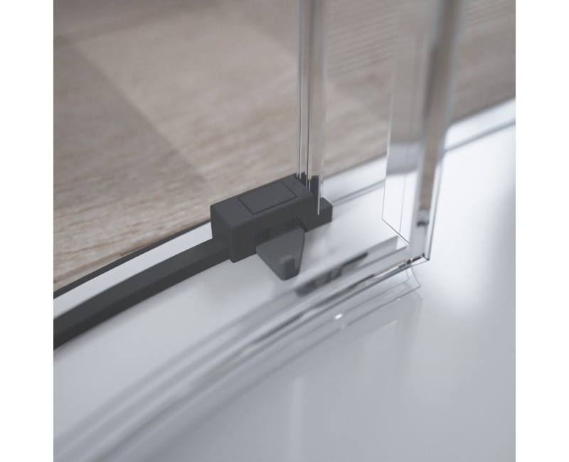 Radaway Pusapaļa dušas kabīne IDEA Black PDD 90x90cm