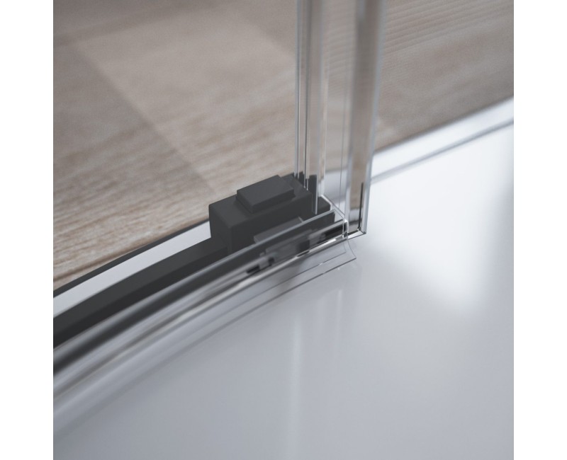 Radaway Pusapaļa dušas kabīne IDEA Black PDD 90x90cm