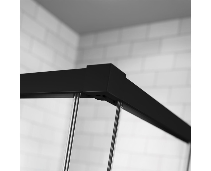 Radaway Dušas stūris taisnstūra Idea Black KDJ+S 90x100x90cm, 90/100R/90BL