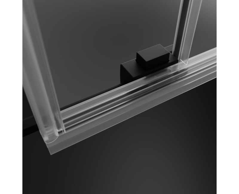 Radaway Dušas stūris taisnstūra Idea Black KDJ+S 90x100x90cm, 90/100R/90BL