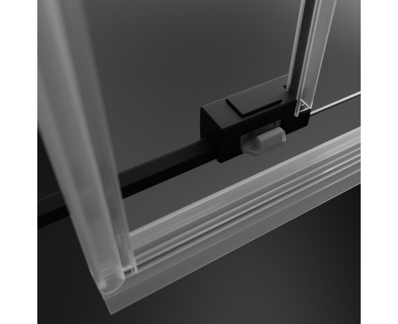 Radaway Dušas stūris taisnstūra Idea Black KDJ+S 90x100x90cm, 90/100R/90BL