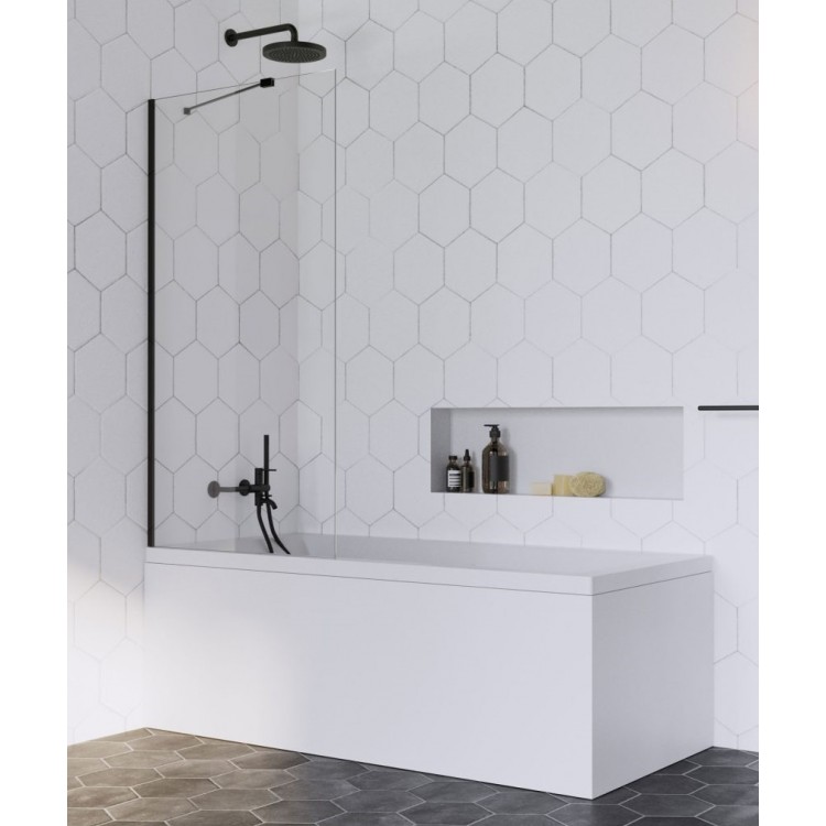 Radaway Vannas sieniņa IDEA Black PNJ II 80 cm