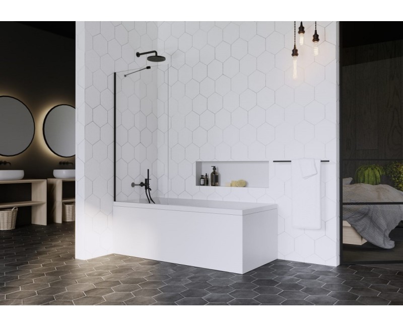 Radaway Шторка на ванну IDEA Black PNJ II 80 cm OUTLET