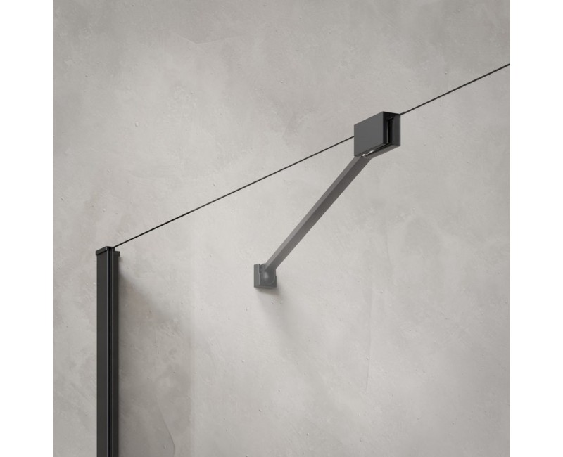 Radaway Шторка на ванну IDEA Black PNJ II 80 cm OUTLET