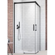 Radaway Dušas stūris kvadrātveida Idea Black KDD 80x80cm