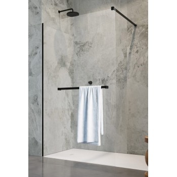 Radaway MODO New Black II Душевая стенка с полотенцедержателем 1000x2000 мм