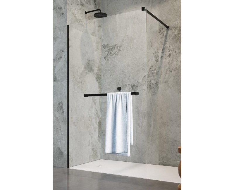 Radaway MODO New Black II Душевая стенка с полотенцедержателем 950x2000 мм