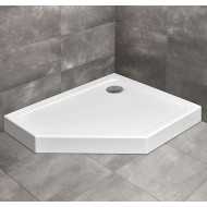 Radaway Dušas paliktnis Doros PT E Compact 80x100 R, balts