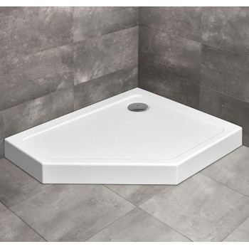 Radaway Dušas paliktnis Doros PT E Compact 80x100 R, balts