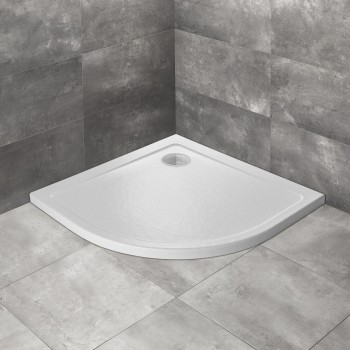 Radaway Душевой поддон полукруглый Doros A 90x90, белый камень