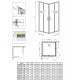 Radaway Dušas stūris kvadrātveida Premium Pro KDD 80x80cm Radaway Dušas stūris kvadrātveida Premium Pro KDD 80x80cm