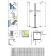 Radaway Душевой уголок квадратный Torrenta KDD 80x80