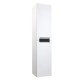 RB MILANO Vannas istabas augstais skapis, balts/melns RB MILANO Vannas istabas augstais skapis, balts/melns