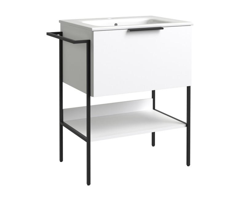 RB MONO Шкафчик с раковиной 61cm, белый матовый