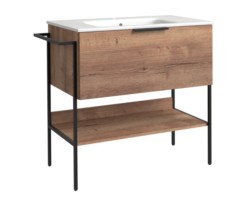 RB MONO Шкафчик с раковиной 81cm, tobacco