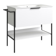 RB MONO Шкафчик с раковиной 81cm, белый матовый