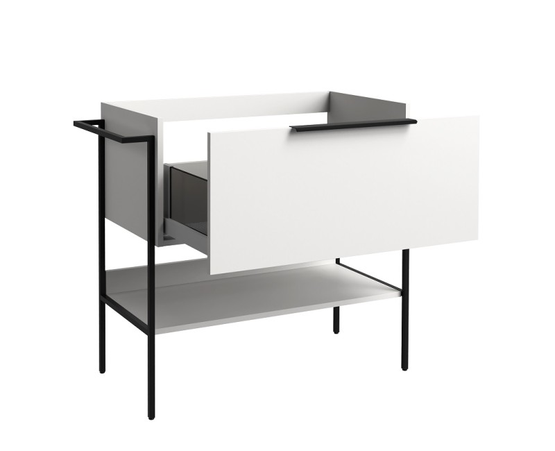 RB MONO Шкафчик с раковиной 81cm, белый матовый