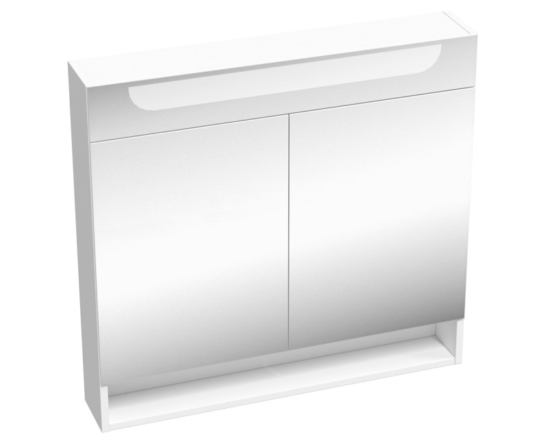 Ravak MC Classic Шкафчик с зеркальными дверцами LED освещением 80 cm, белый