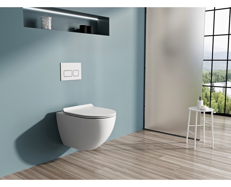 Ravak VITA Slim Сиденье для унитаза Soft Close, белый