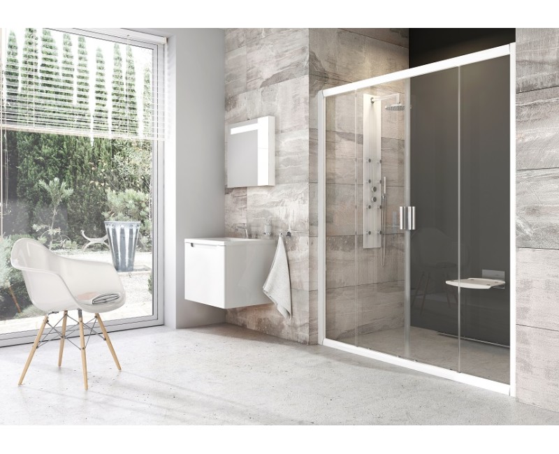 RAVAK Blix Душевые двери раздвижные BLDP-4 170cm, белый/прозрачный