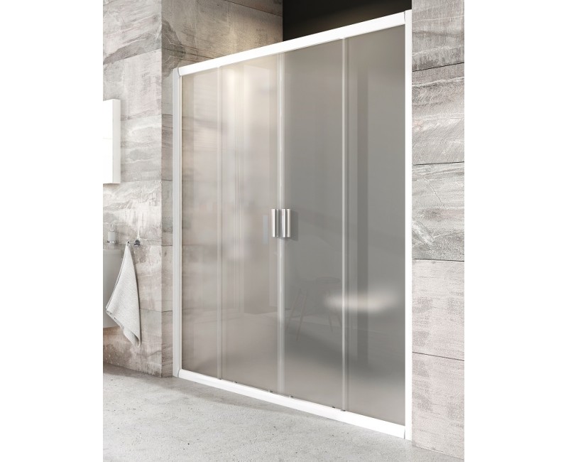 RAVAK Blix Душевые двери раздвижные BLDP-4 140cm, белый/матовый