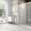 RAVAK Blix Душевые двери раздвижные BLDP-4 140cm, белый/матовый
