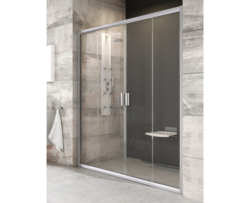 RAVAK Blix Душевые двери раздвижные BLDP-4 170cm, сатин/прозрачный