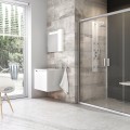 RAVAK Blix Душевые двери раздвижные BLDP-4 170cm, сатин/прозрачный