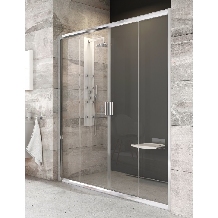 RAVAK Blix Bīdāmas dušas durvis BLDP4 130cm, spīdīgs/caurspīdīgs RAVAK Blix Bīdāmas dušas durvis BLDP4 130cm, spīdīgs/caurspīdīgs