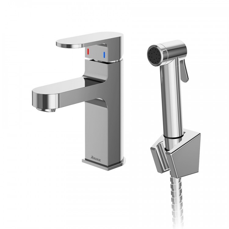 Ravak CR 112.01 Izlietnes jaucējkrāns ar bidettu, X070167 Ravak CR 112.01 Izlietnes jaucējkrāns ar bidettu, X070167
