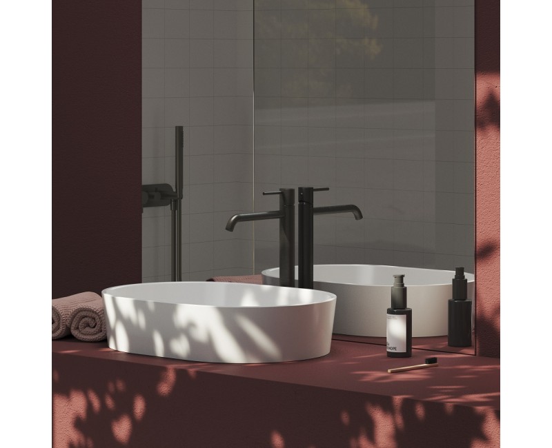 RAVAK Paaugstināts izlietnes jaucējkrāns ESPIRIT ES 015.20GB, matēts grafīts