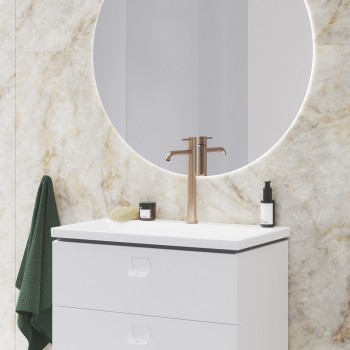 RAVAK ESPIRIT Высокий смеситель для умывальника ES 015.60RGB, матовое розовое золото