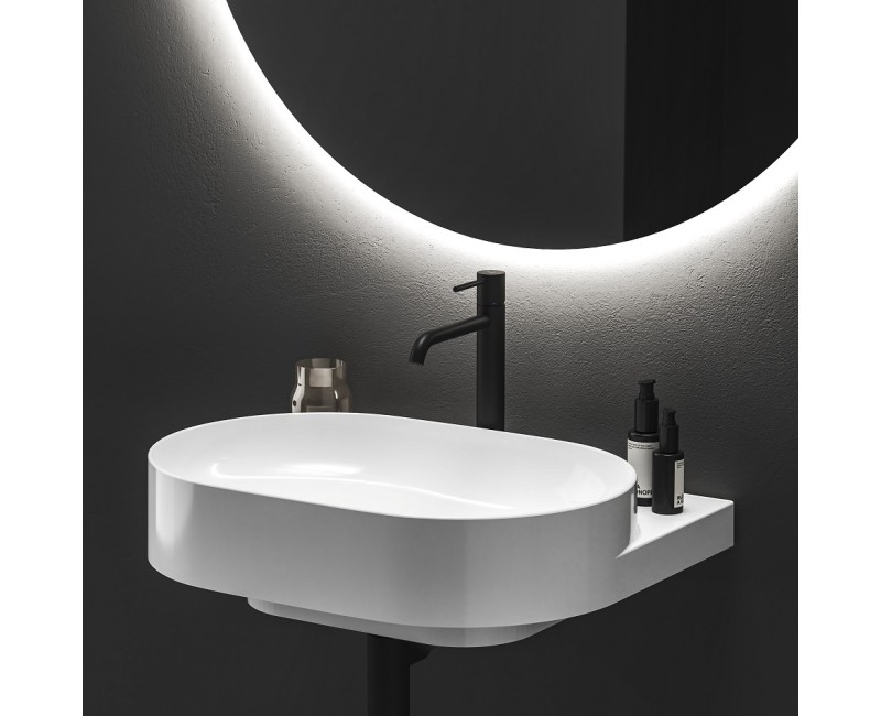 RAVAK Paaugstināts izlietnes jaucējkrāns ESPIRIT ES 014.20BLM, melns matēts