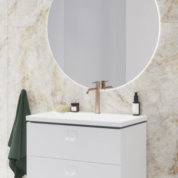 RAVAK ESPIRIT Высокий смеситель для умывальника ES 014.60RGB, матовое розовое золото