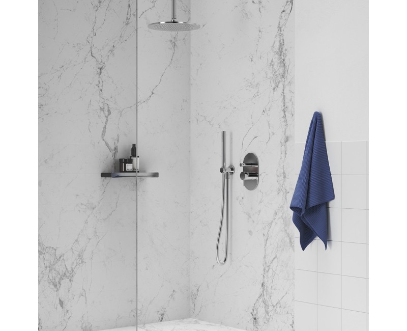 RAVAK ESPIRIT Iebūvējamais vannas/dušas jaucējkrāns ES 061.00CR O2, hroms