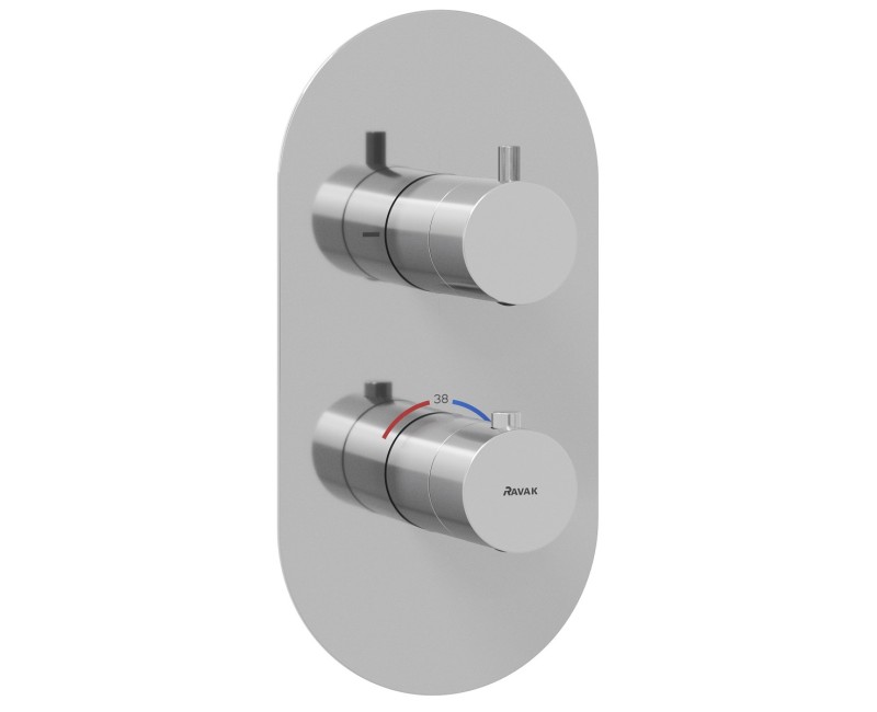 Ravak Espirit Термостатический смеситель cкрытого монтажа для ванны/душа ES 063.00CR.O2RB07C, hroms