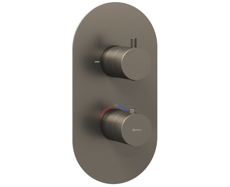 Ravak Espirit Termostata vannas/dušas jaucējkrāna virsapmetuma daĮa ES 063.20GB.O2RB07C, matēts grafīts
