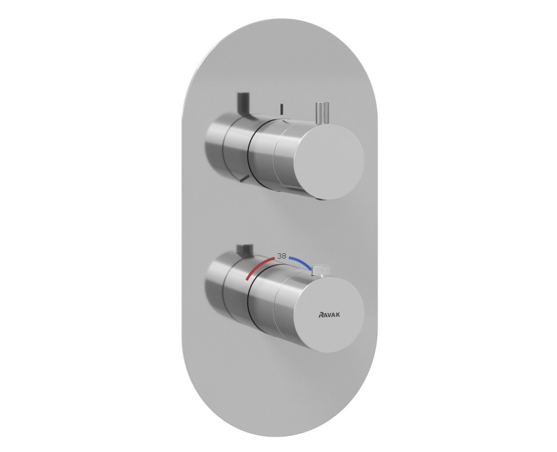 Ravak Espirit Термостатический смеситель cкрытого монтажа для ванны/душа ES 067.00CR.O3RB07C, hroms