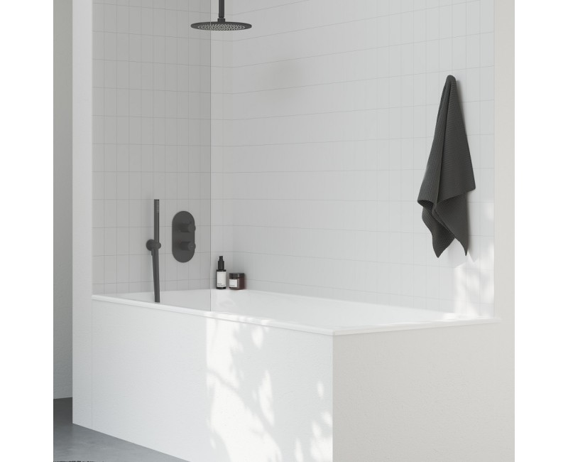 Ravak Espirit Термостатический смеситель cкрытого монтажа для ванны/душа ES 067.20BLM.O3RB07C, черный матовый