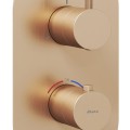 Ravak Espirit Термостатический смеситель cкрытого монтажа для ванны/душа ES 067.60RGB.O3RB07C, розовое золото