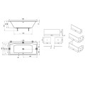 RAVAK FORMY 02 SLIM Прямоугольная ванна 180x80 см, C891300000